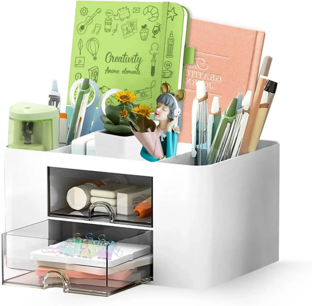 Desk organizer for keeping stationery and office supplies tidy